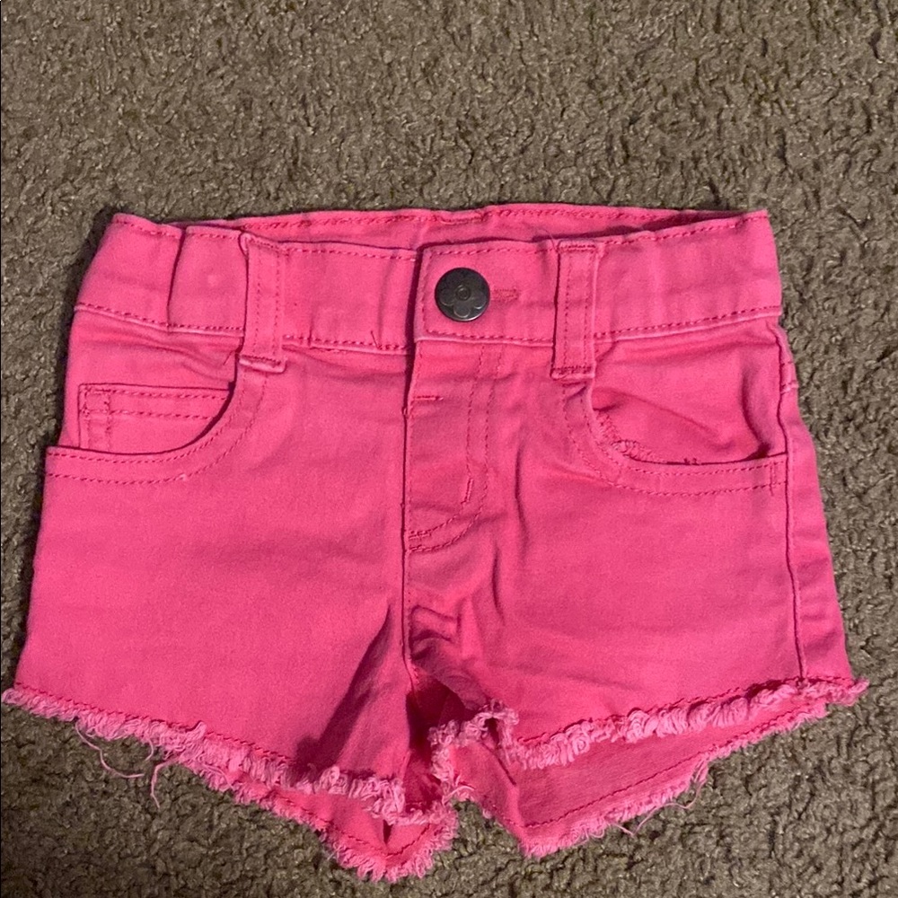 Pink Denim Shorts
